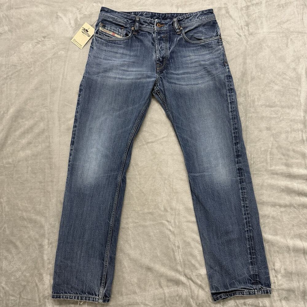 Diesel Jeans Mens Waykee 33x32 (Fits 32x30) Medium Wash